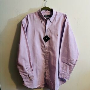 NWT Polo by Ralph Lauren Men's Lavender Yarmouth Button Down Shirt